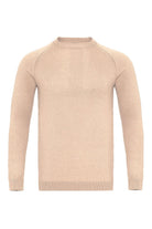 Antioch-Bej Bisiklet Yaka Slim Fit Triko Kazak-Kazak & Triko-6-roqelvaxirum.shop