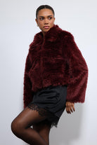 Antioch-Bordo Peluş Görünümlü Mont-Mont-3-roqelvaxirum.shop
