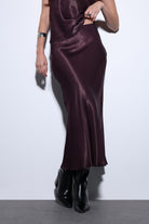 Antioch-Antioch Bordo Saten Midi Etek-Etek-3-roqelvaxirum.shop