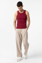 Antioch-Bordo Slim Fit Erkek Atlet-Atlet-2-roqelvaxirum.shop