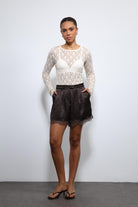 Antioch-Ekru Dantel Detaylı Transparan Bluz-Bluz-1-roqelvaxirum.shop