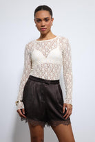 Antioch-Ekru Dantel Detaylı Transparan Bluz-Bluz-6-roqelvaxirum.shop
