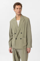 Antioch-Haki Relax Fit Diagonel İnce Erkek Blazer Ceket-Blazer Ceket-1-roqelvaxirum.shop