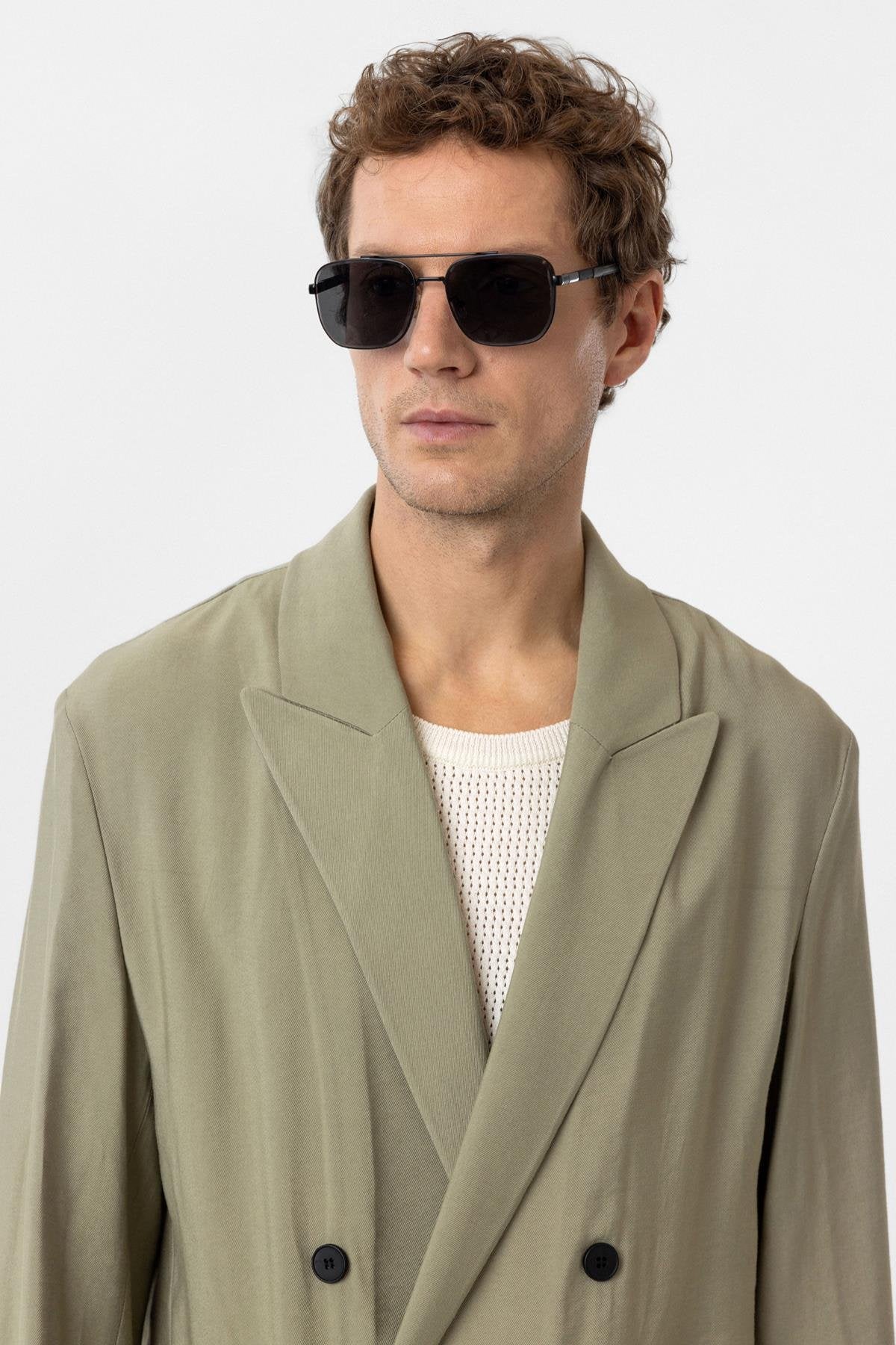 Antioch-Haki Relax Fit Diagonel İnce Erkek Blazer Ceket-Blazer Ceket-4-roqelvaxirum.shop