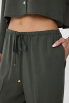 Antioch-Haki Relaxed Kadın Pantolon-Kumaş Pantolon-3-roqelvaxirum.shop