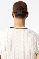 Antioch-Kahve İşlemeli Erkek Şapka-Şapka-5-roqelvaxirum.shop