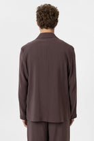 Antioch-Kahve Relax Fit Diagonel İnce Erkek Blazer Ceket-Blazer Ceket-6-roqelvaxirum.shop