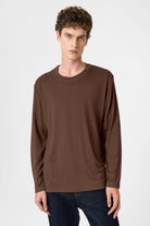 Antioch-Kahve Relaxed Fit Basic Erkek T Shirt-T-Shirts-3-roqelvaxirum.shop