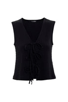Antioch-Siyah Bağ Detaylı Dokulu Kadın Takım-Alt - Üst Takım-6-roqelvaxirum.shop