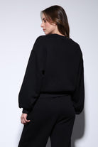 Antioch Siyah Basic Kadın Sweatshirt