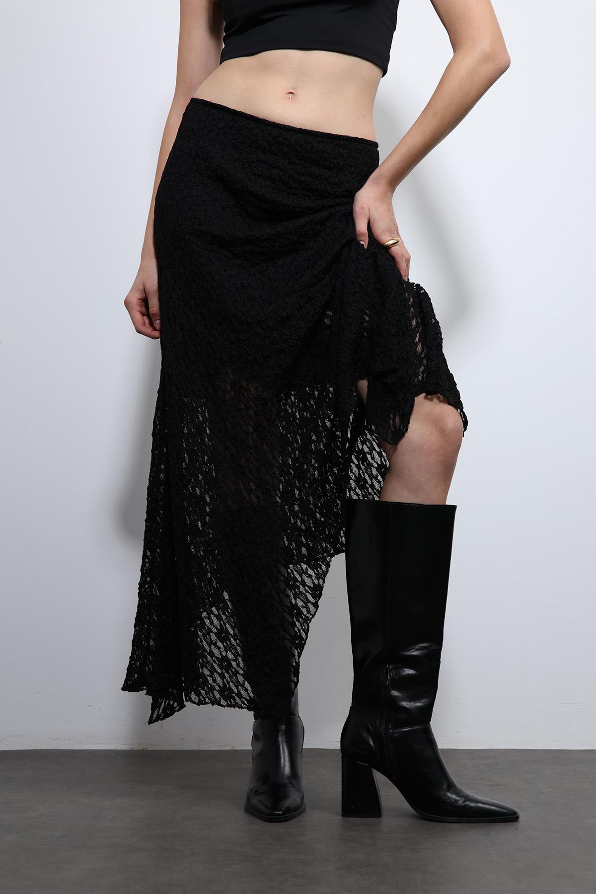 Antioch-Siyah Dantel Midi Etek-Etek-2-roqelvaxirum.shop