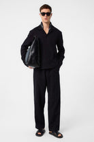 Antioch-Siyah Dokulu Erkek Gömlek-Gömlek-3-roqelvaxirum.shop