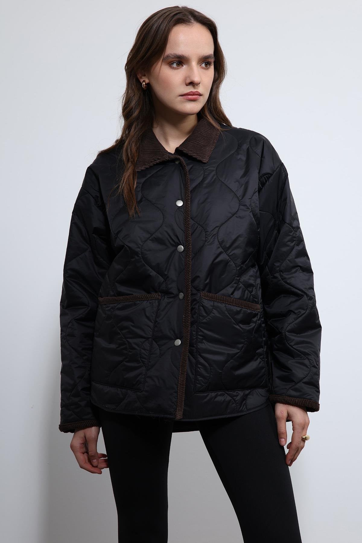 Antioch-Siyah Kontrast Yaka Desenli Mont-Mont-4-roqelvaxirum.shop