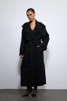 Antioch-Siyah Oversize Kemerli Kaban-Kaban-8-roqelvaxirum.shop