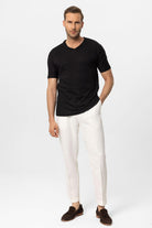 Antioch-Siyah V Yaka Basic Erkek T Shirt-T-Shirts-3-roqelvaxirum.shop