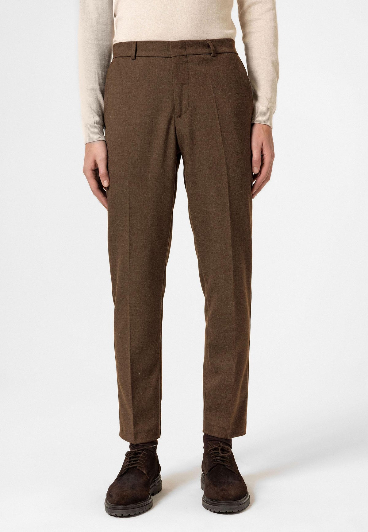 Antioch-Taba Yüksek Bel Klasik Erkek Pantolon-Kumaş Pantolon-2-roqelvaxirum.shop