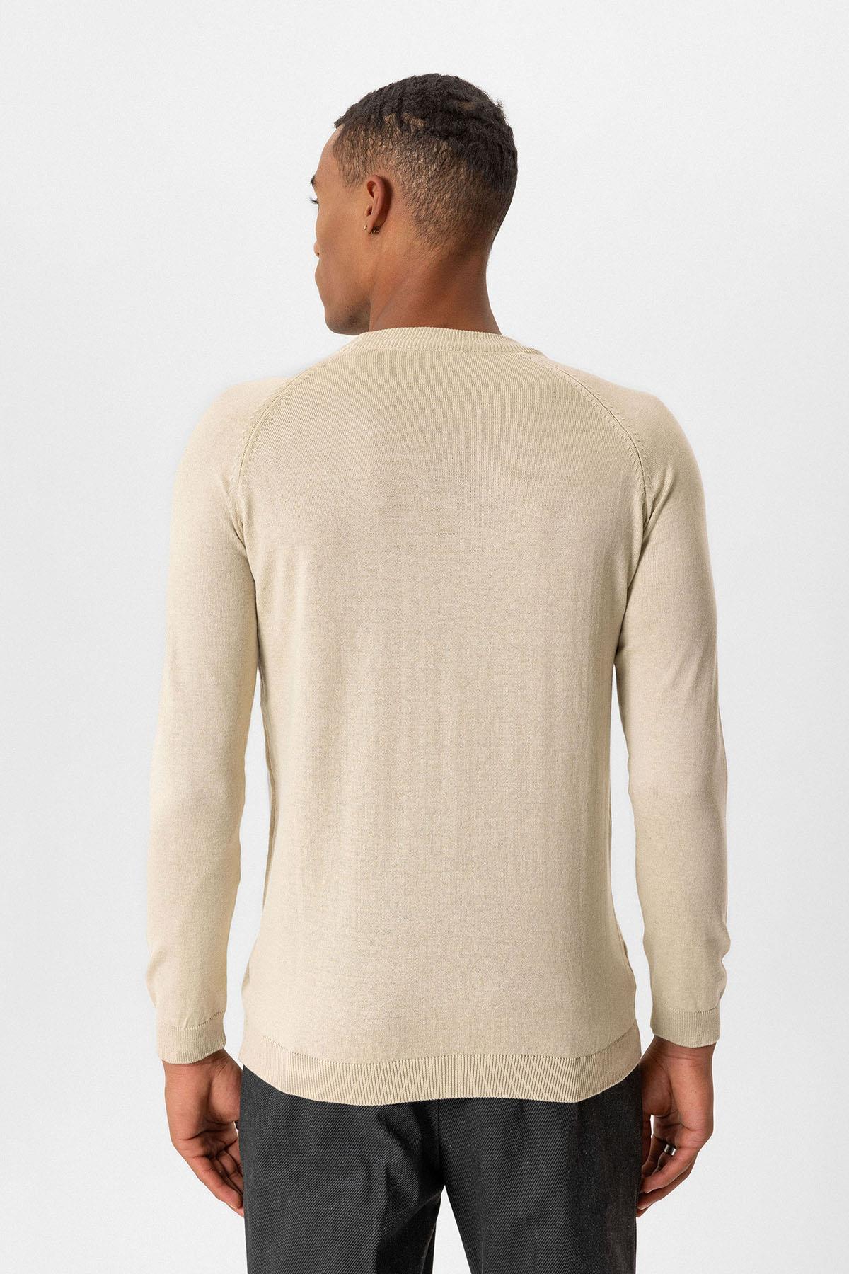 Antioch-Taş Bisiklet Yaka Slim Fit Triko Kazak-Kazak & Triko-4-roqelvaxirum.shop