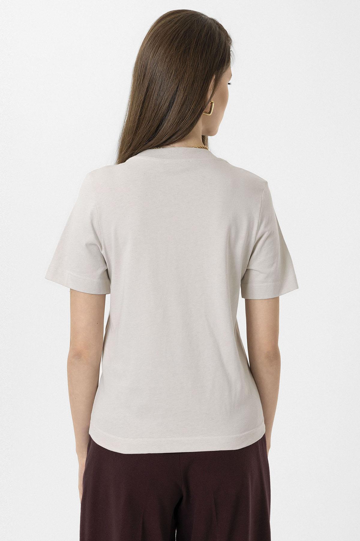 Antioch-Taş Kadın Bisiklet Yaka Basic T Shirt-T-Shirts-5-roqelvaxirum.shop
