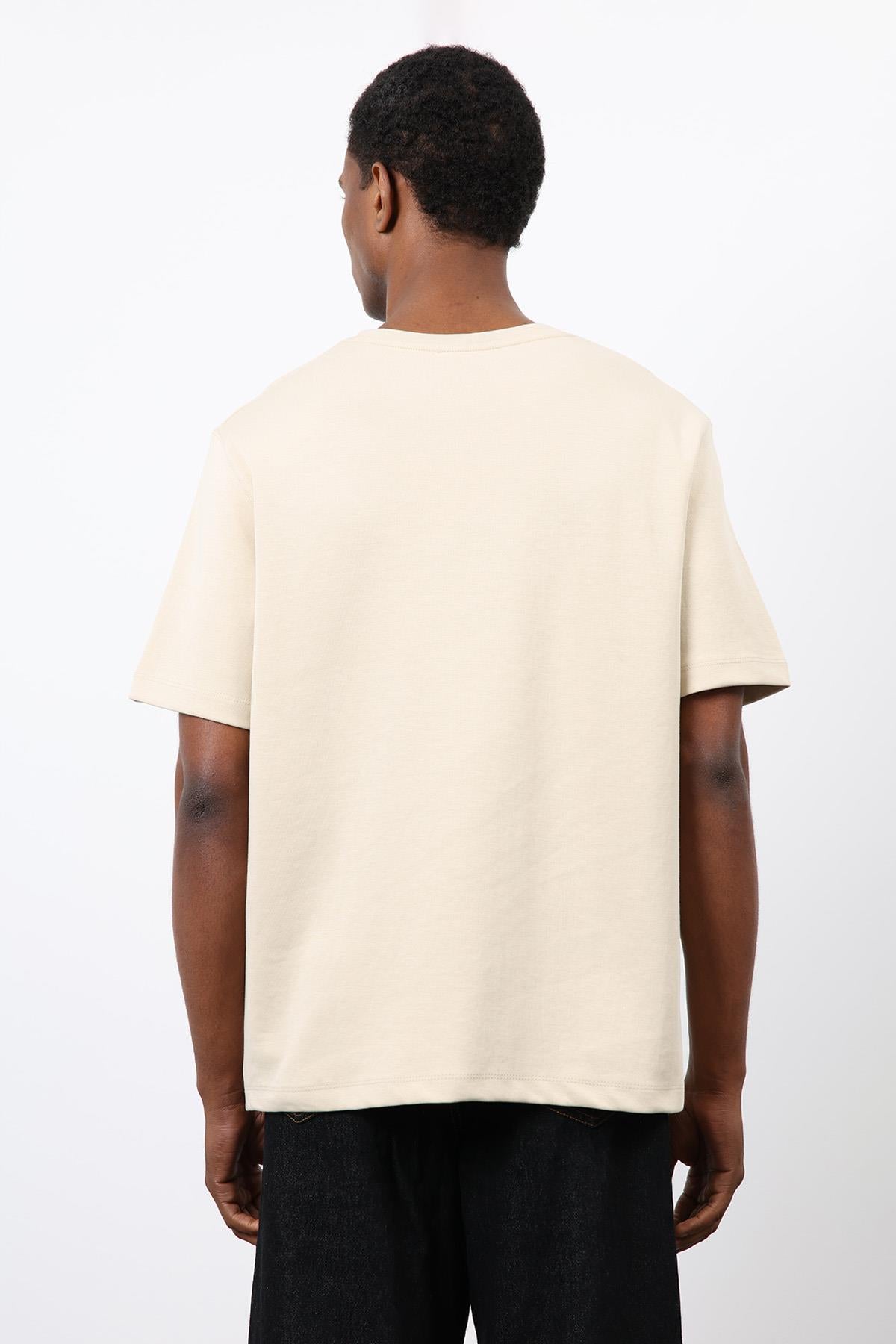 Antioch-Taş Regular Fit Basic Erkek T Shirt-T-Shirt-5-roqelvaxirum.shop