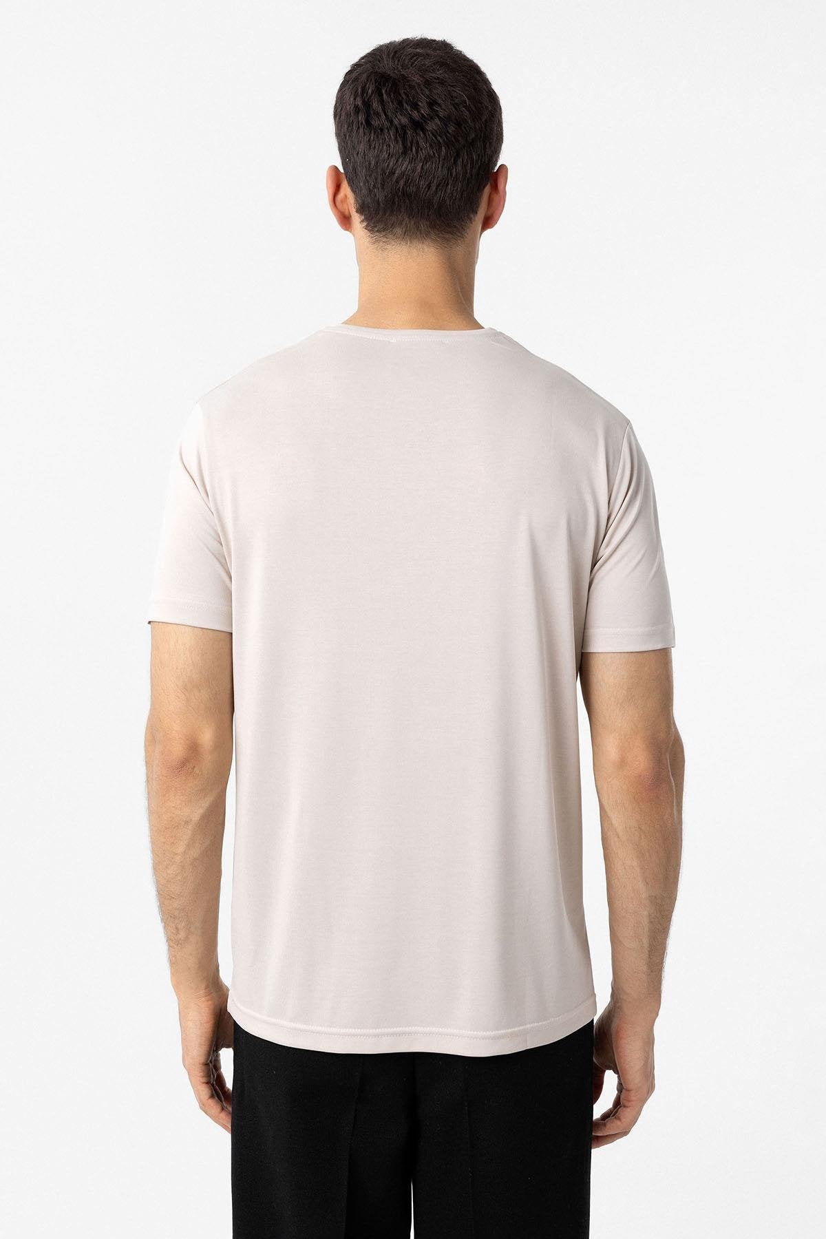 Antioch-Taş Regular Fit Modal Teknik Kumaş Erkek T Shirt-T-Shirts-6-roqelvaxirum.shop