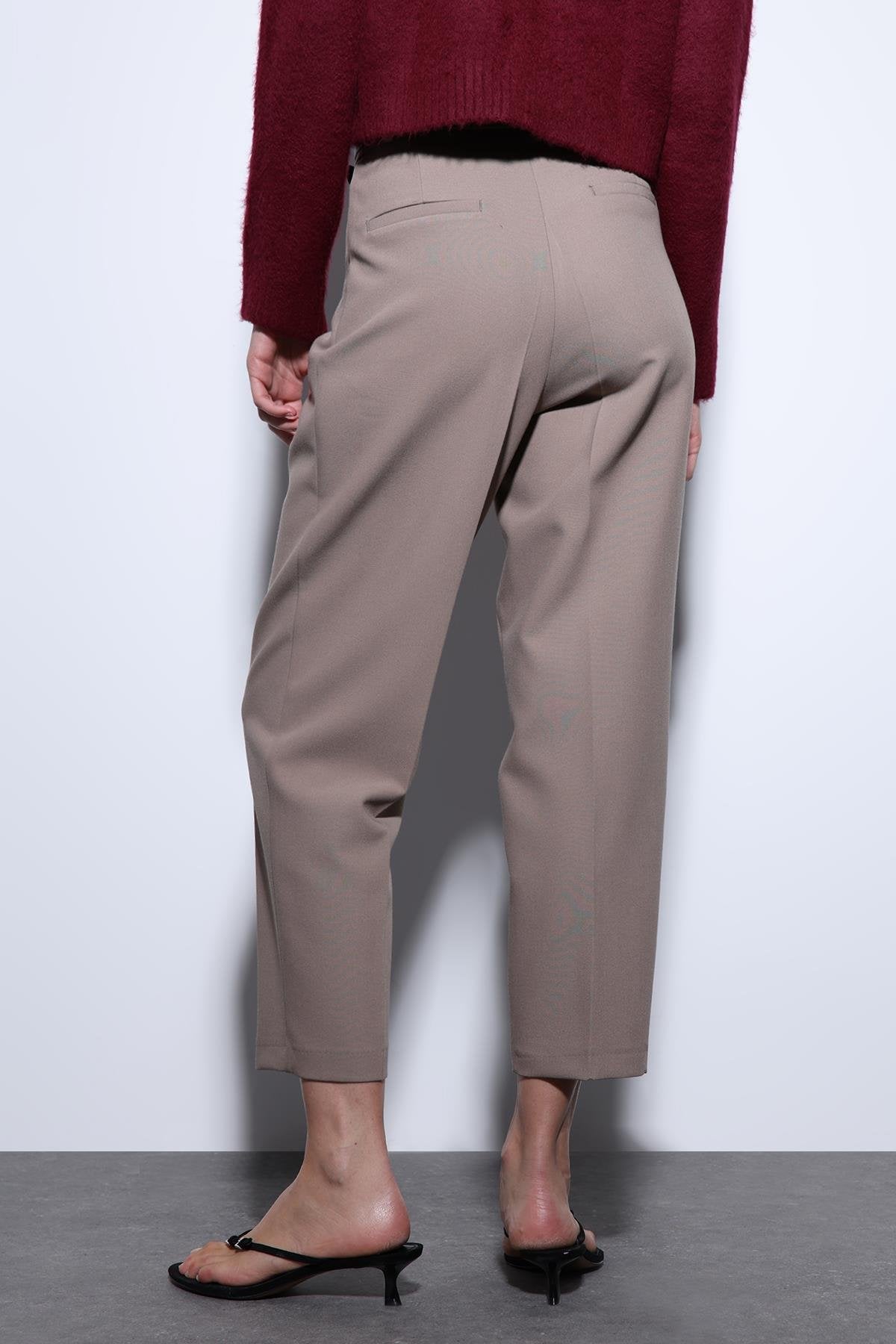 Antioch-Antioch Vizon Pensli Kadın Pantolon-Kumaş Pantolon-5-roqelvaxirum.shop