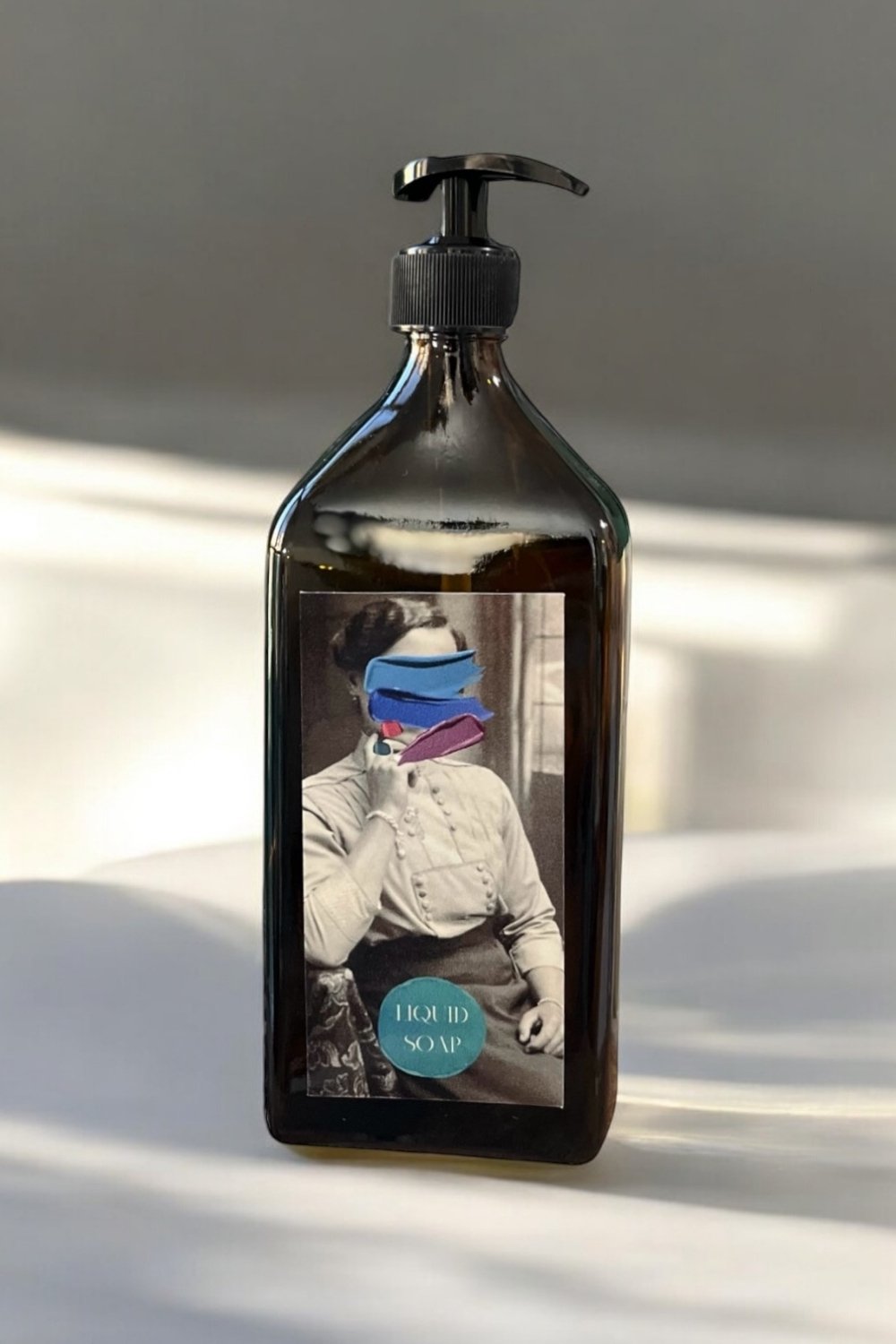 Arienel-Sıvı Sabunluk | Art Collection | Vintage | Amber Cam-Sabunluk-1-roqelvaxirum.shop