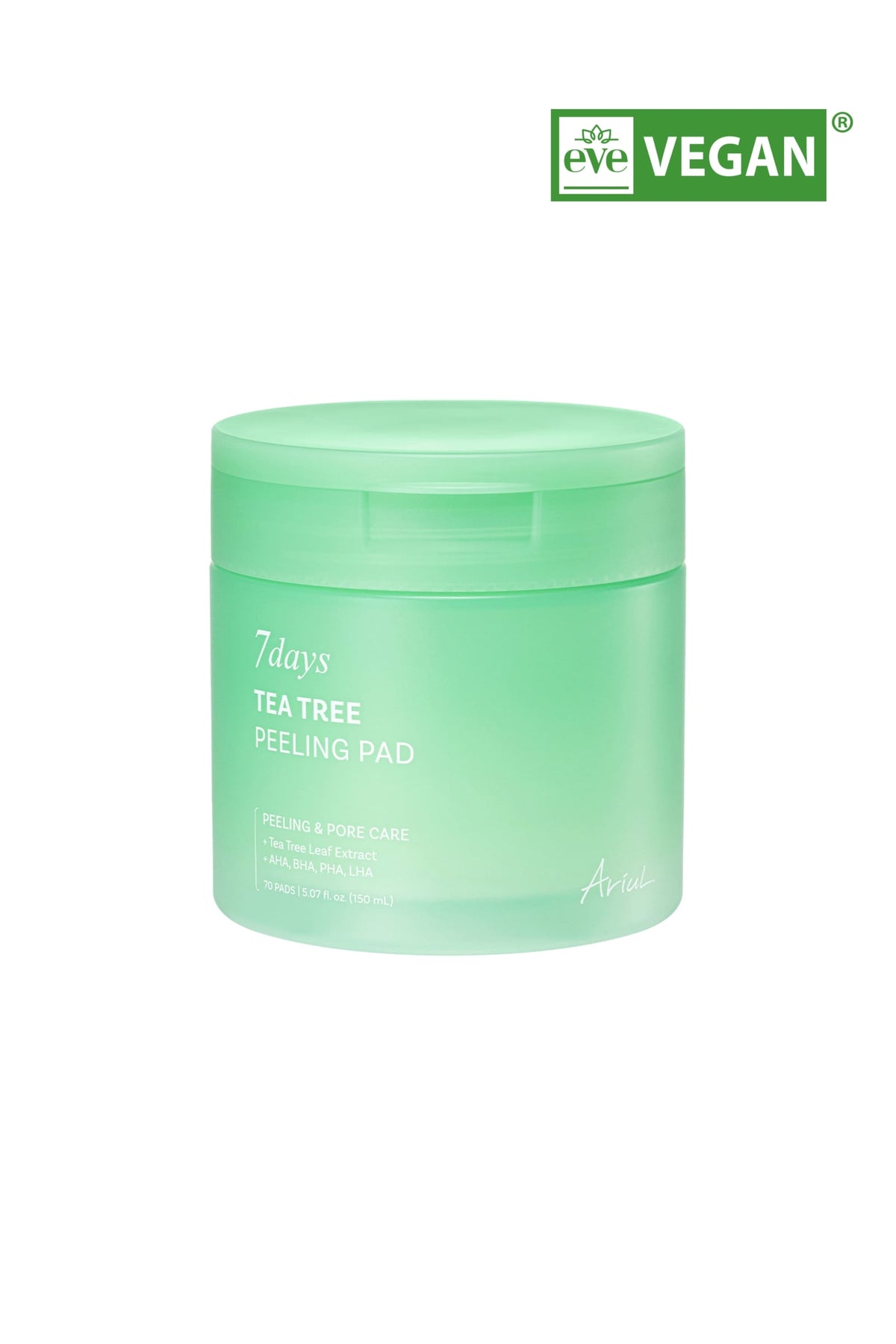 Ariul 7Days Tea Tree Peeling Pad 70 Adet - Çay Ağacı Gözenek Arındırıcı Peeling Ped