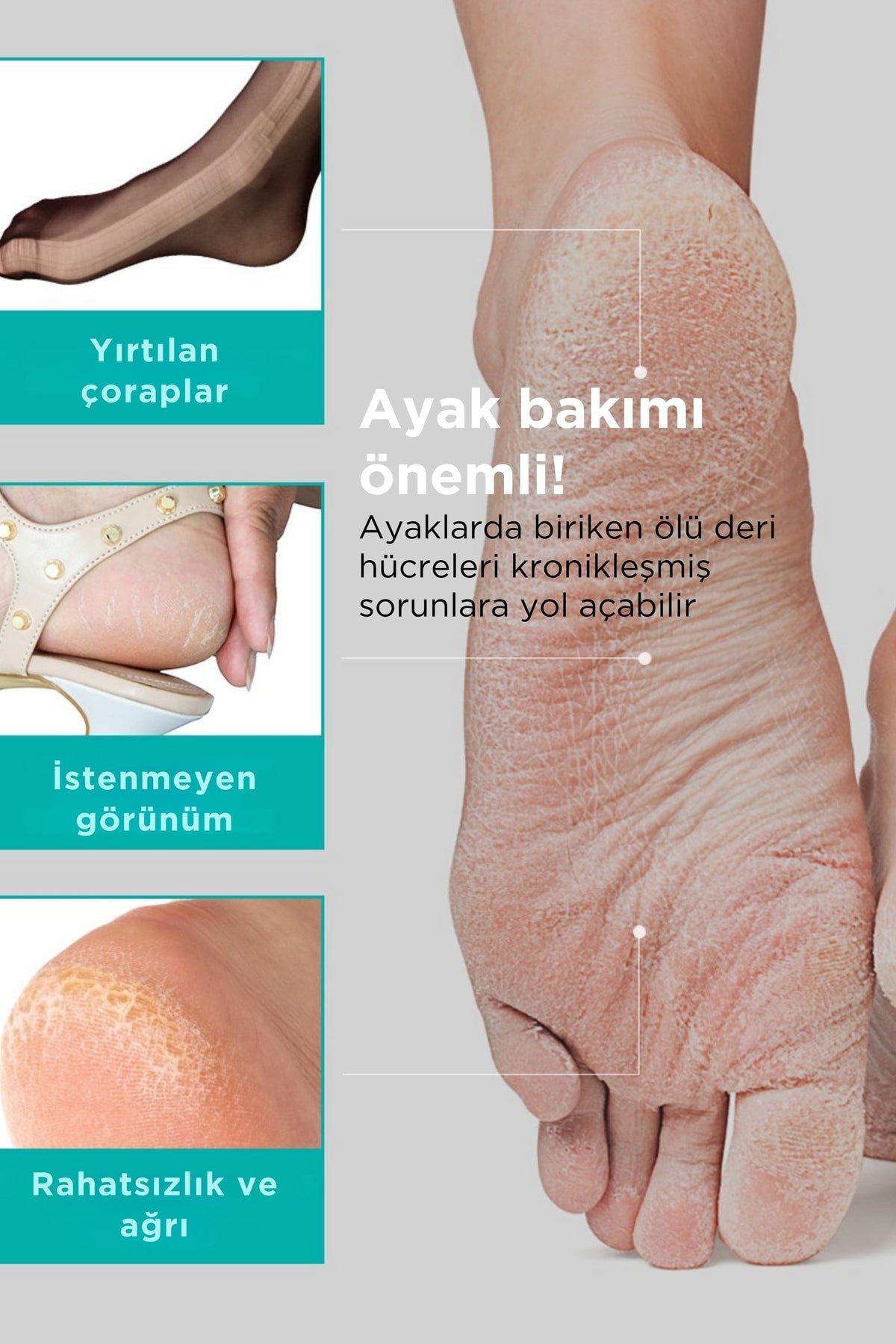 Ariul Smooth & Pure Foot Peeling Mask Purifying 2 Çift (4 Adet) - Çorap Tipi Derinlemesine Arındırıcı Ayak Peeling Maskesi
