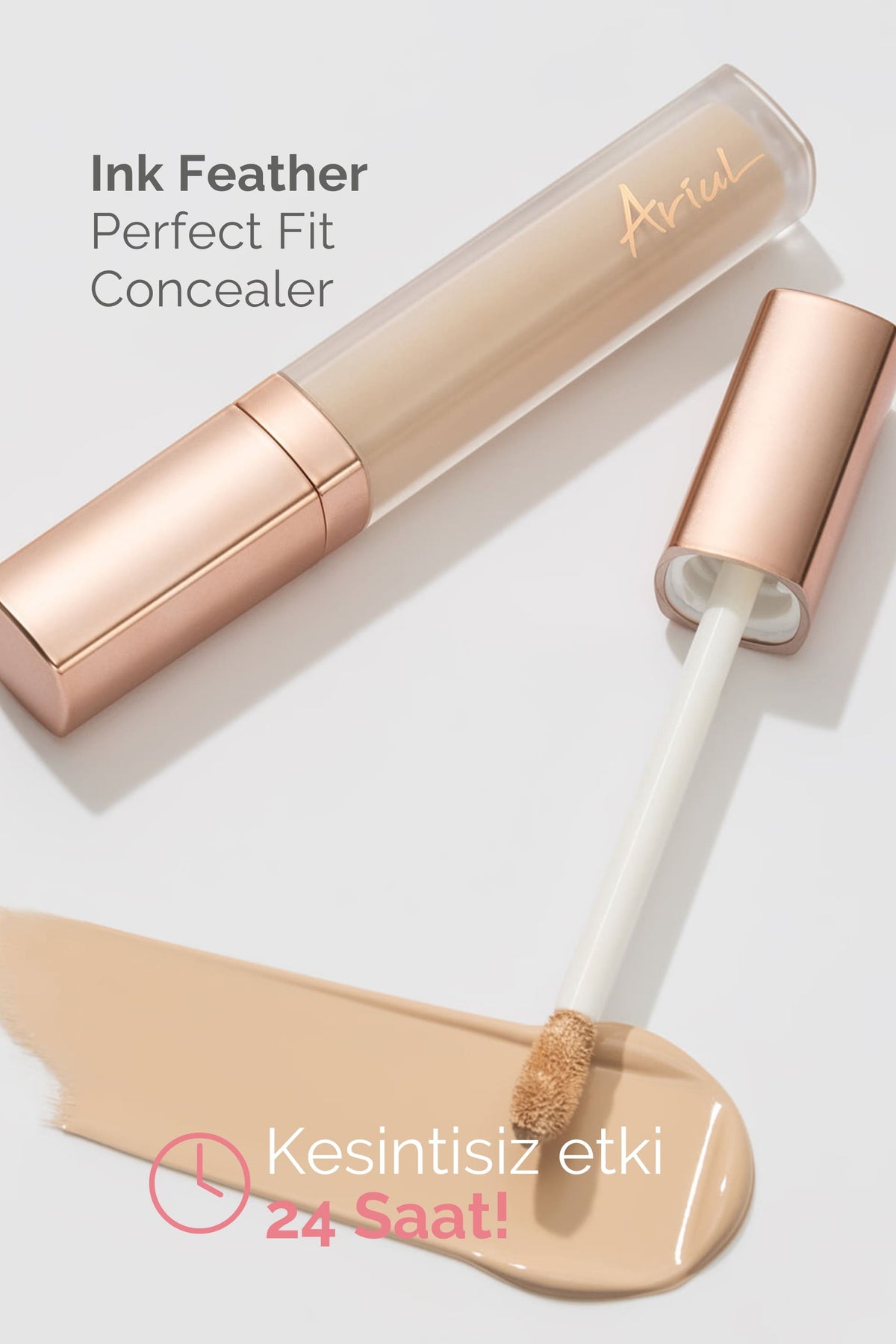 Ariul Ink Feather Perfect Fit Concealer 02 Nudy Natural - Spf30 Pa++ 24 Saat Kalıcı Çok Yönlü Kapatıcı