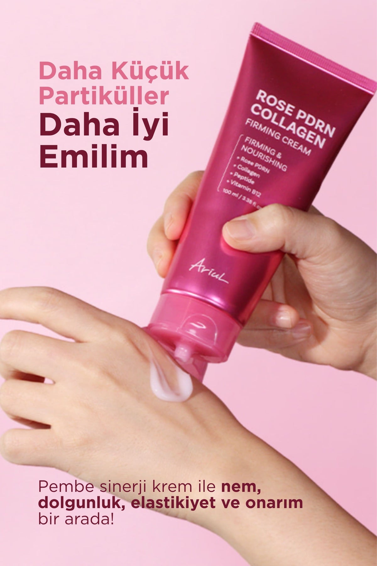 Ariul Rose Pdrn Collagen Firming Cream 100Ml - Gül Pdrn & Kolajen Sıkılaştırıcı Yüz Kremi
