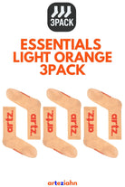 Essentials Light Orange 3'lü Unisex Spor & Lifestyle Havlu Taban Çorap Seti - 0