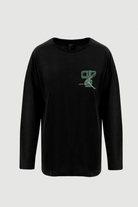Assemblage Studios-Green Legs Long Sleeve Tee - Front Print-T-Shirts-1-roqelvaxirum.shop