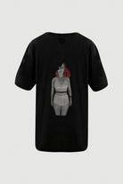 Assemblage Studios-Woman With Bra T-shirt -back Print-Kazak & Triko-1-roqelvaxirum.shop