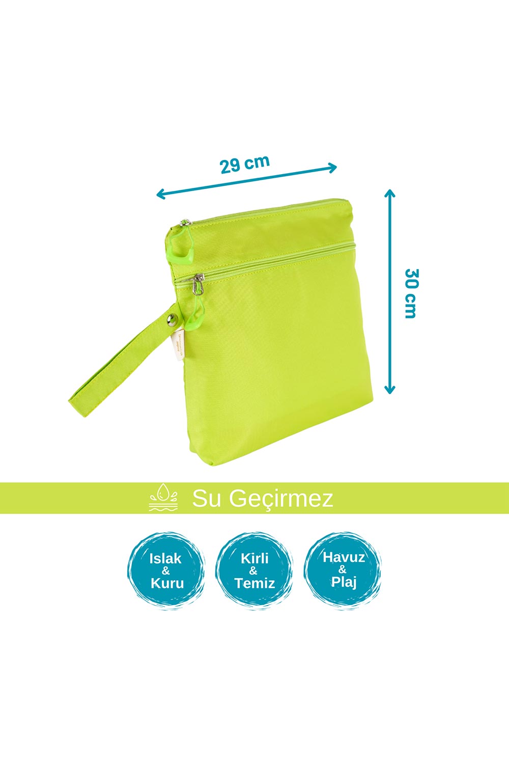 Atelier Bomonti-Mami Kids Wet&dry Su Geçirmez Islak Kuru Kirli Temiz Plaj Havuz Kreş Fonksiyonel Neon Yeşil Çanta-Omuz Çantası-3-roqelvaxirum.shop