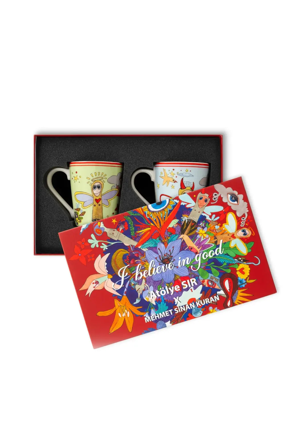 Atölye Sır-I Believe In Good Kupa Seti-Kupa Bardak-3-roqelvaxirum.shop