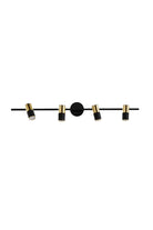 Atolye Store-Tire Spot İkili Mat Pirinç Siyah-Avize-4-roqelvaxirum.shop