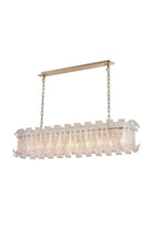 Venezia Kristal Camlı Lineer Avize - 0