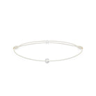 Alphabet White Chance Bracelet In Silver