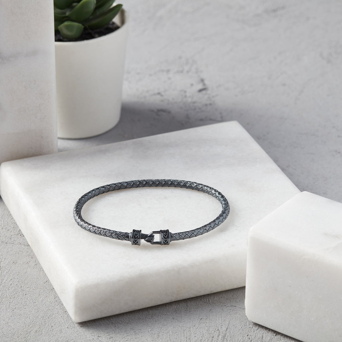 Aw Hook Bangle In Oxide