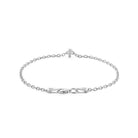 Numeric Chain Bracelet In Silver