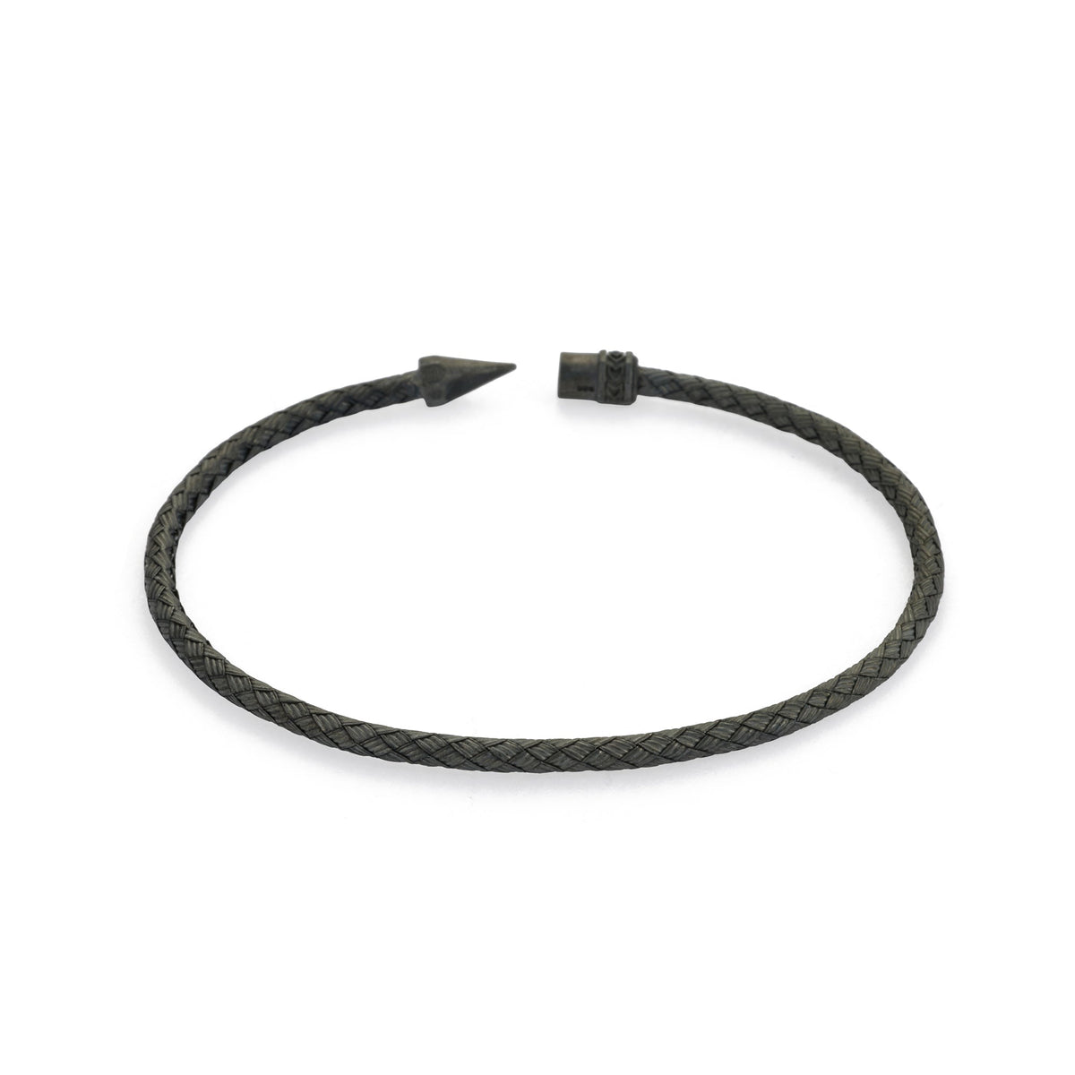 Octagon Pencil Bangle In Oxide