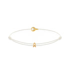 White Padel Chance Bracelet In Gold