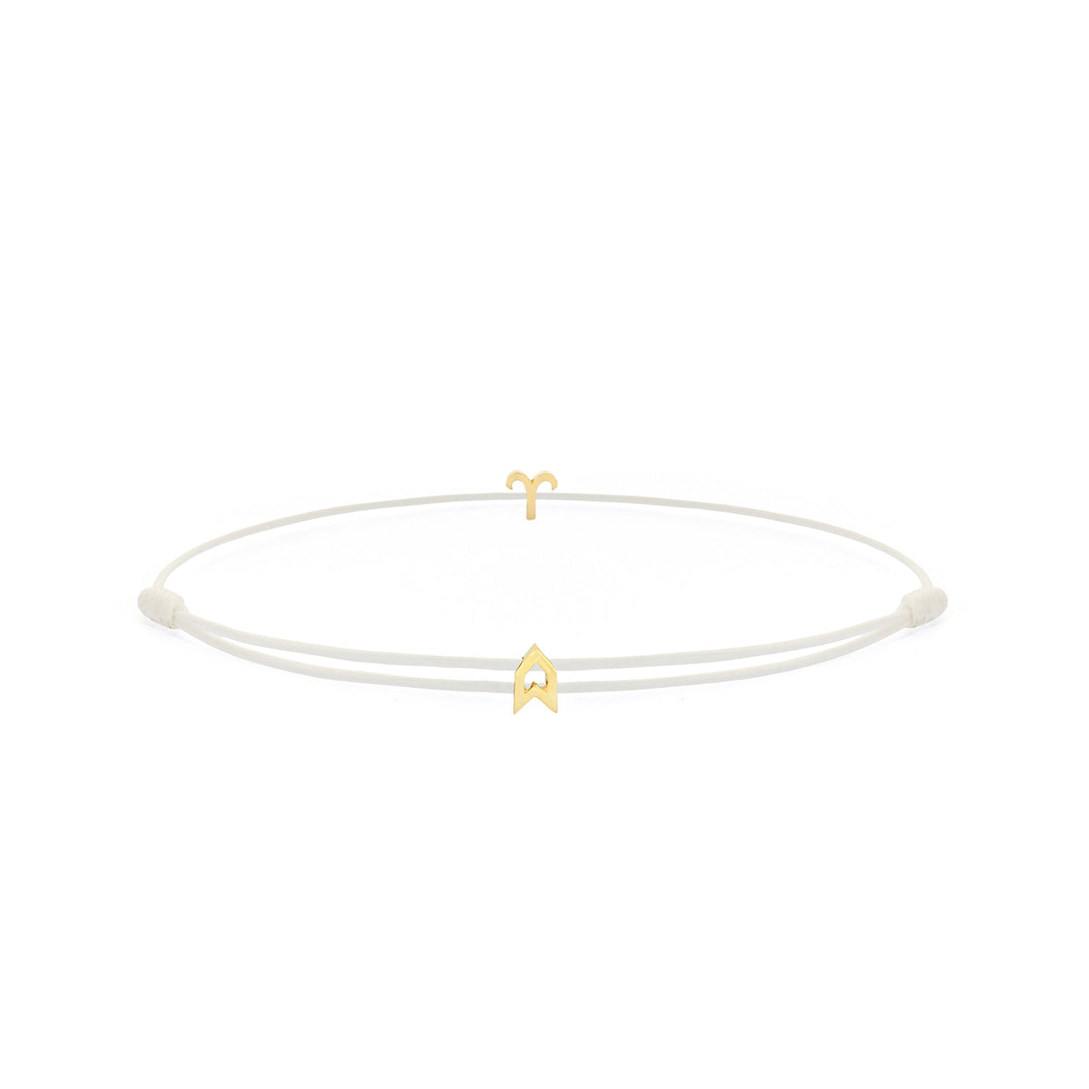 Zodiac White Chance Bracelet In Gold