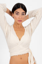 Ave Eva-Sara Wrap Bluz-Bluz-1-roqelvaxirum.shop