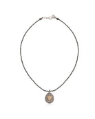 Valentina Hematite Heart Necklace