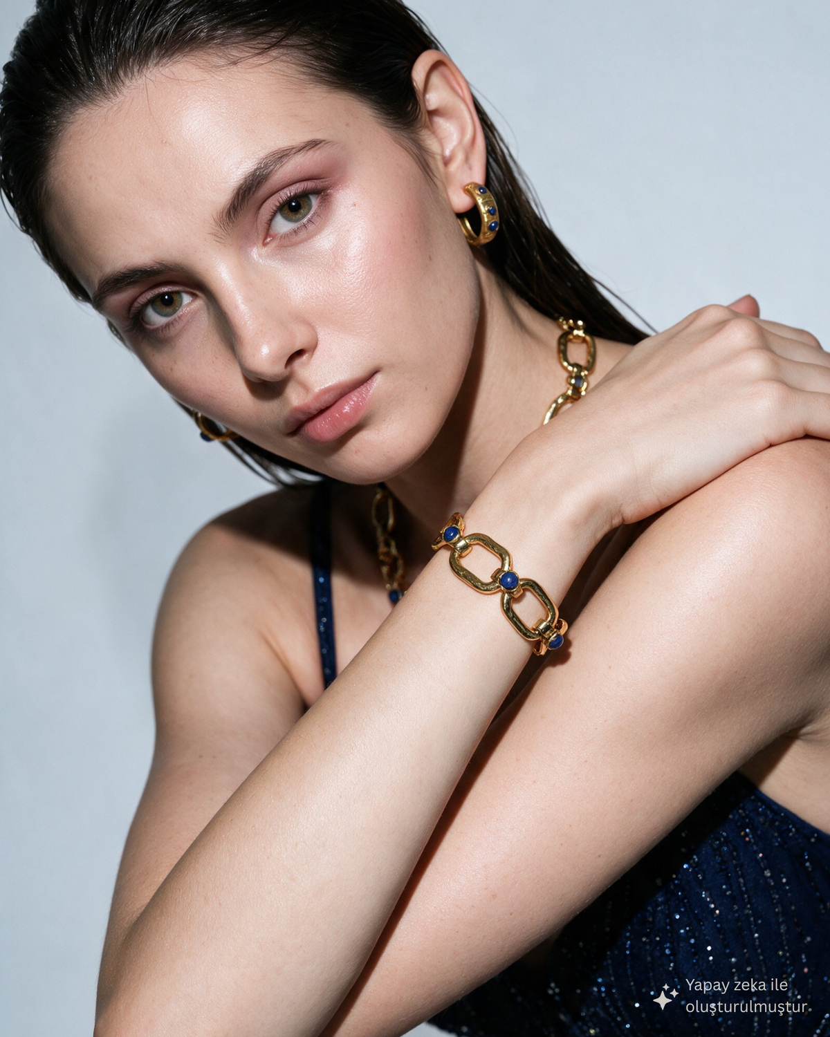 Adeline Lapis Bracelet