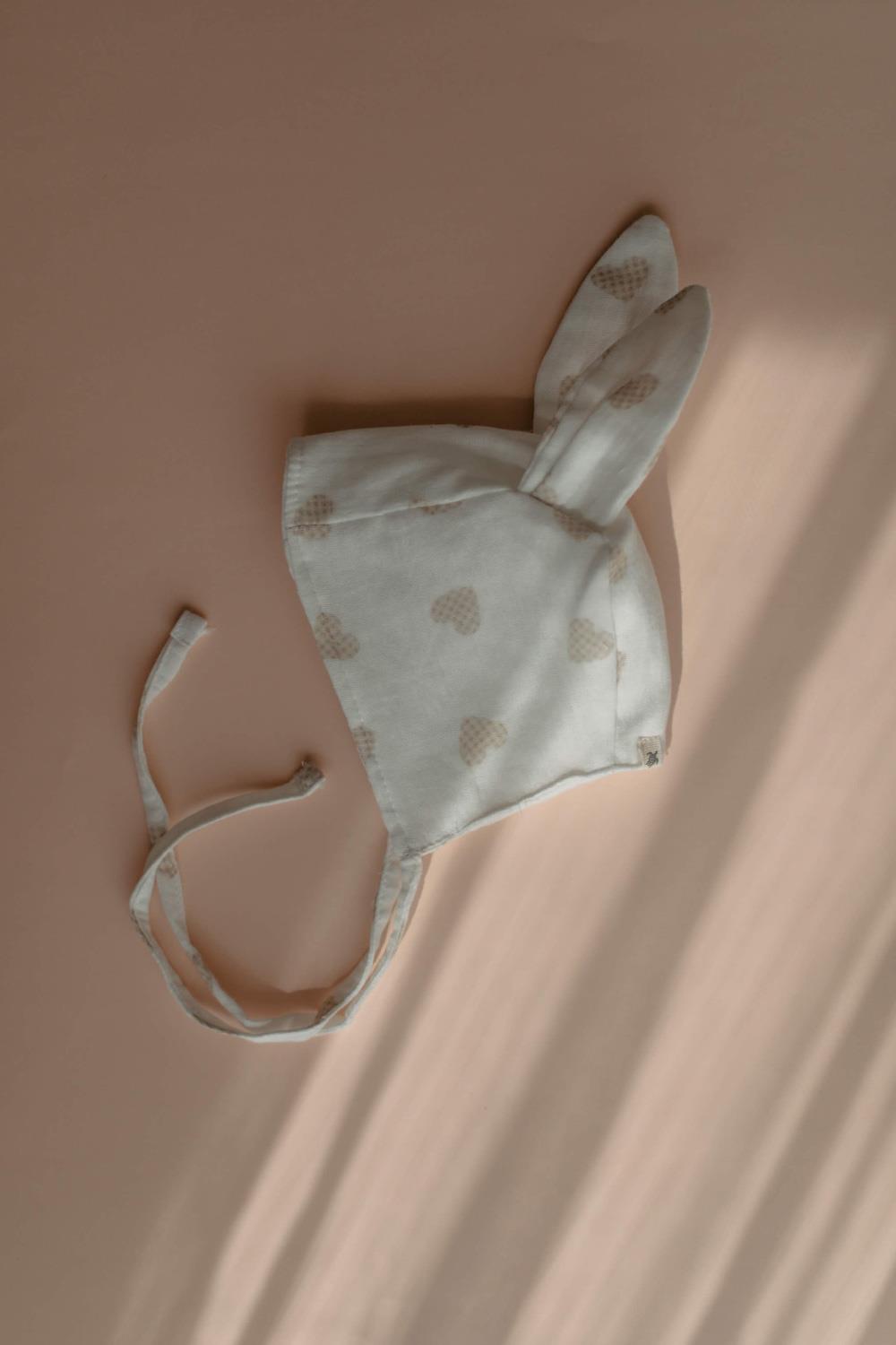 Babybek-Dama Kalp Müslin Şapka-Şapka-1-roqelvaxirum.shop