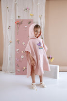 Babybek-Deniz Kızı Pembe Havlu Panço-Panço-1-roqelvaxirum.shop