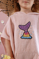 Babybek-Deniz Kızı Pembe Havlu Panço-Panço-3-roqelvaxirum.shop