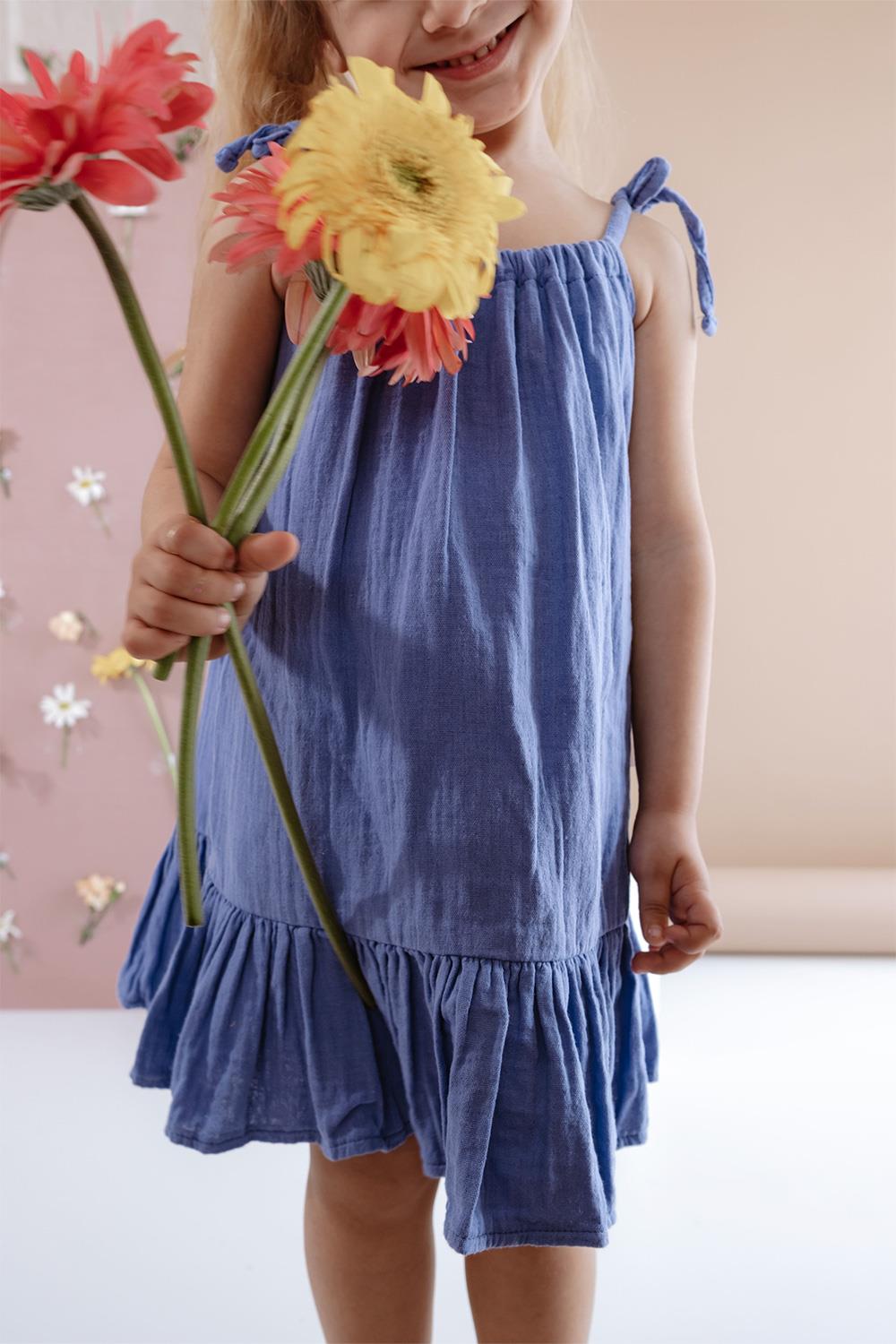 Babybek-Menekşe Müslin Elbise-Çocuk Elbise & Tulum-2-roqelvaxirum.shop